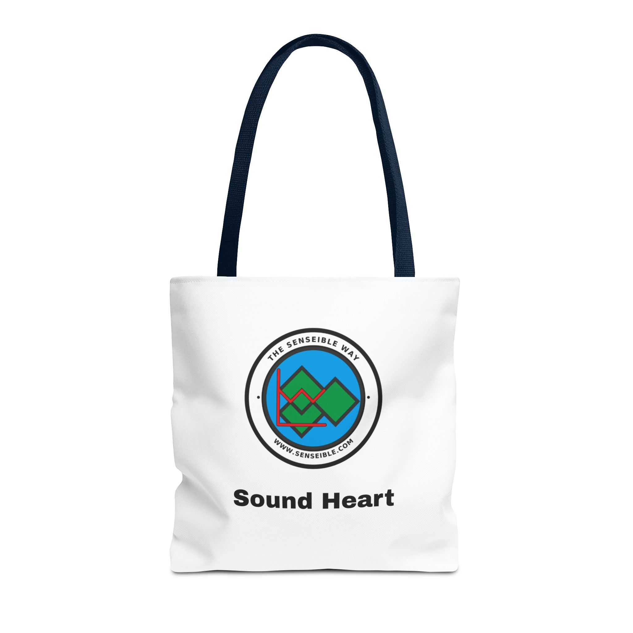 Sound Heart Tote Bag — Senseible Way Canvas Shopping Bag - Image 45