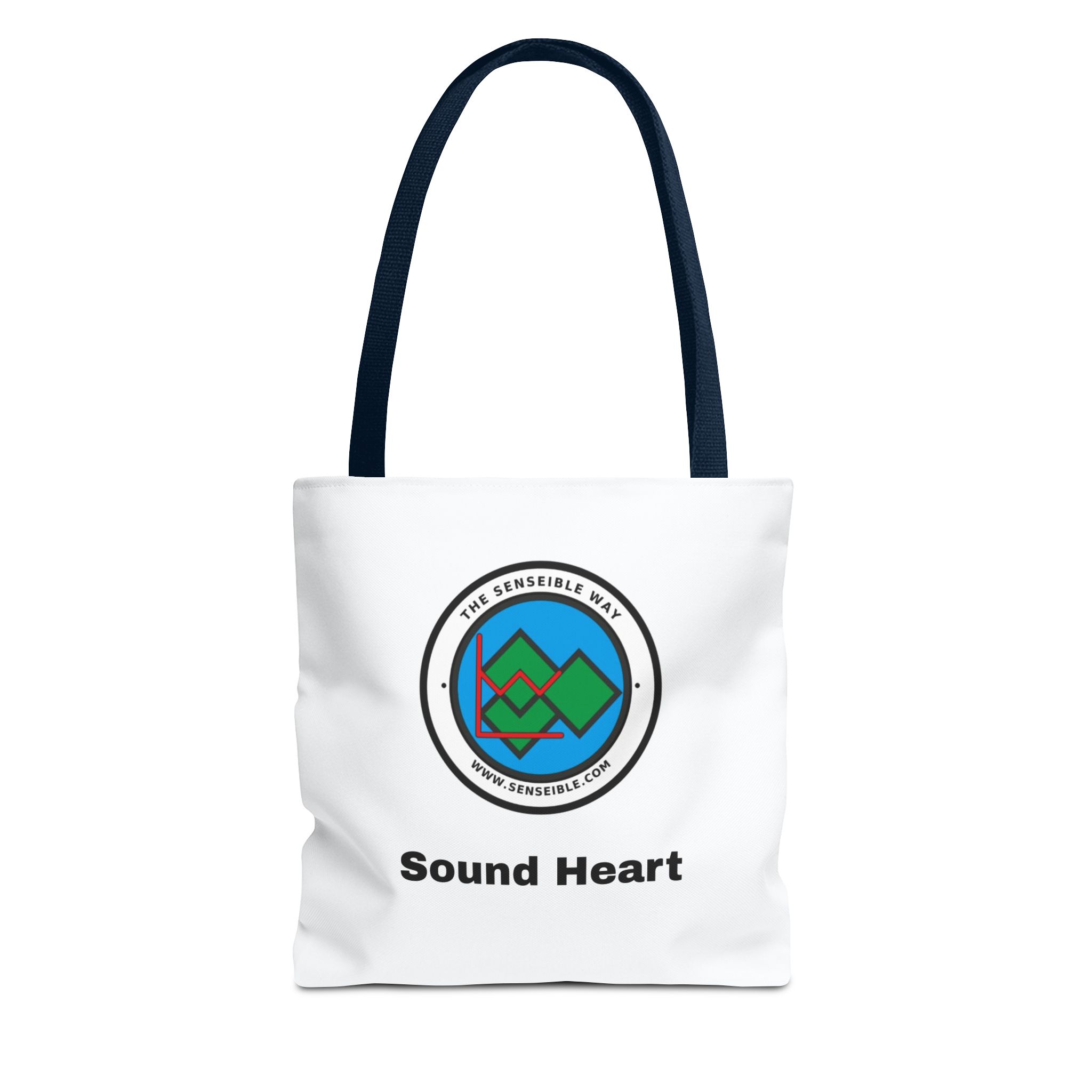 Sound Heart Tote Bag — Senseible Way Canvas Shopping Bag - Image 41