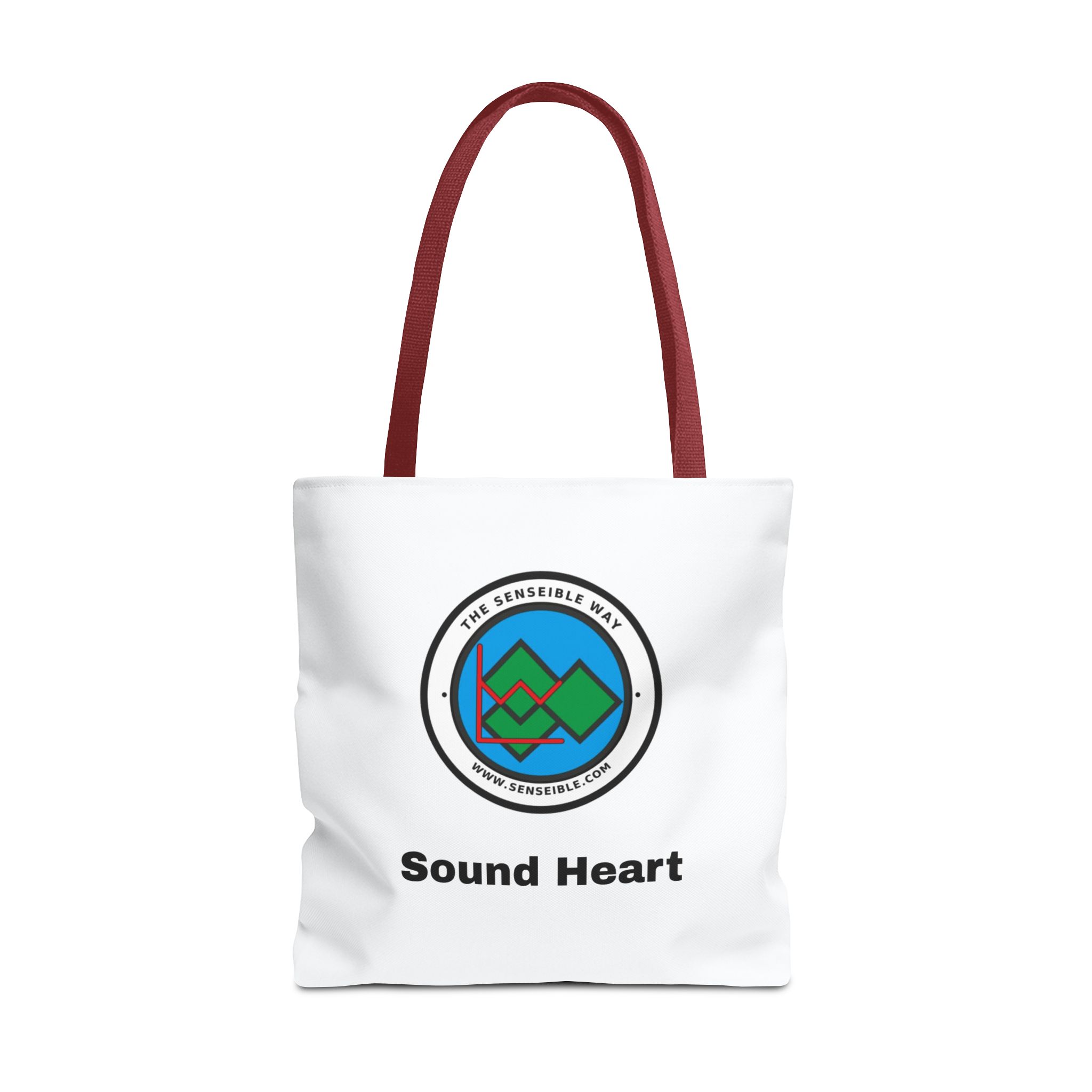 Sound Heart Tote Bag — Senseible Way Canvas Shopping Bag - Image 13