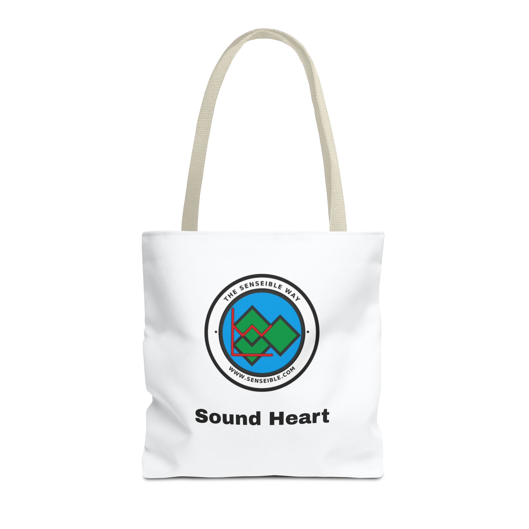 Sound Heart Tote Bag — Senseible Way Canvas Shopping Bag - Image 33