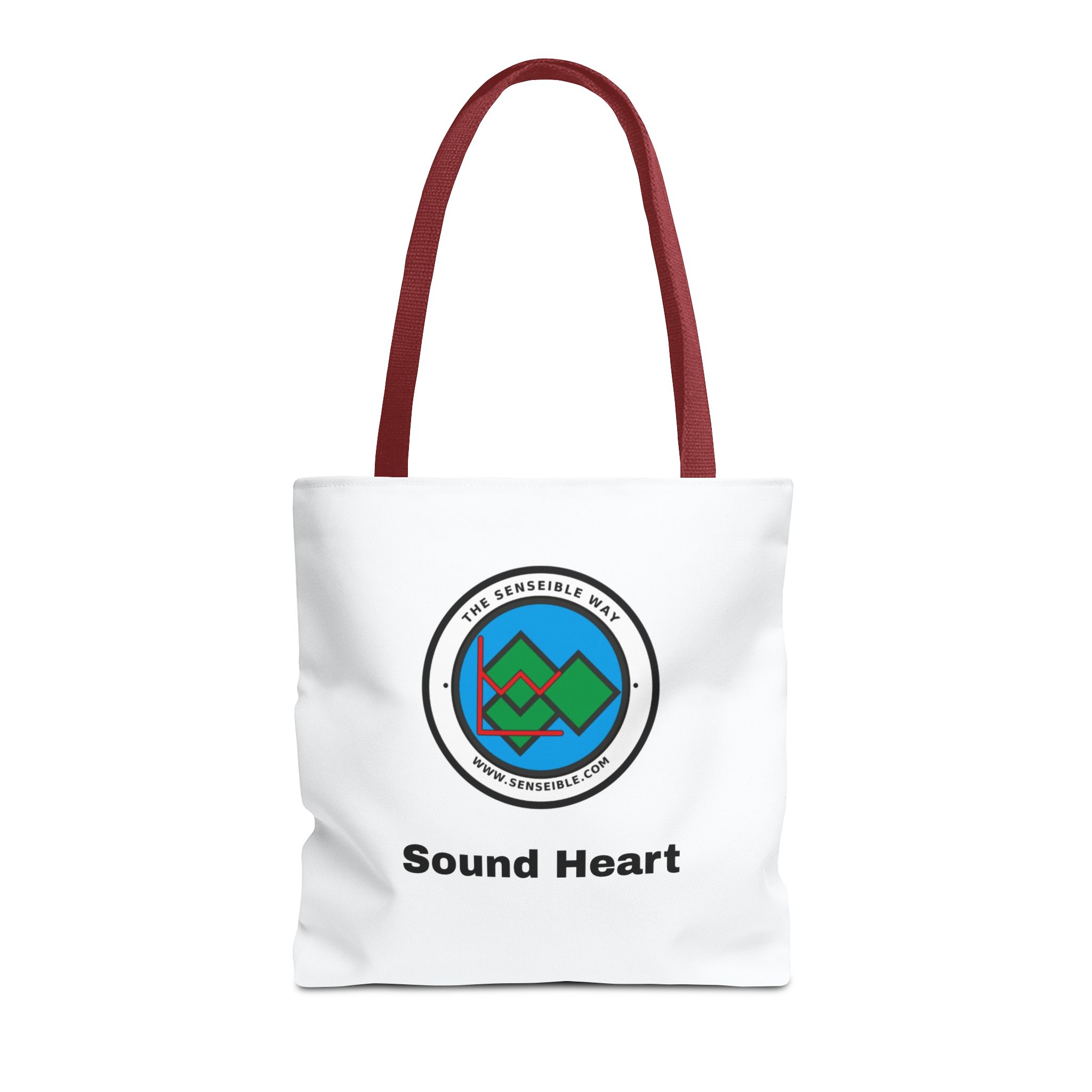 Sound Heart Tote Bag — Senseible Way Canvas Shopping Bag - Image 9