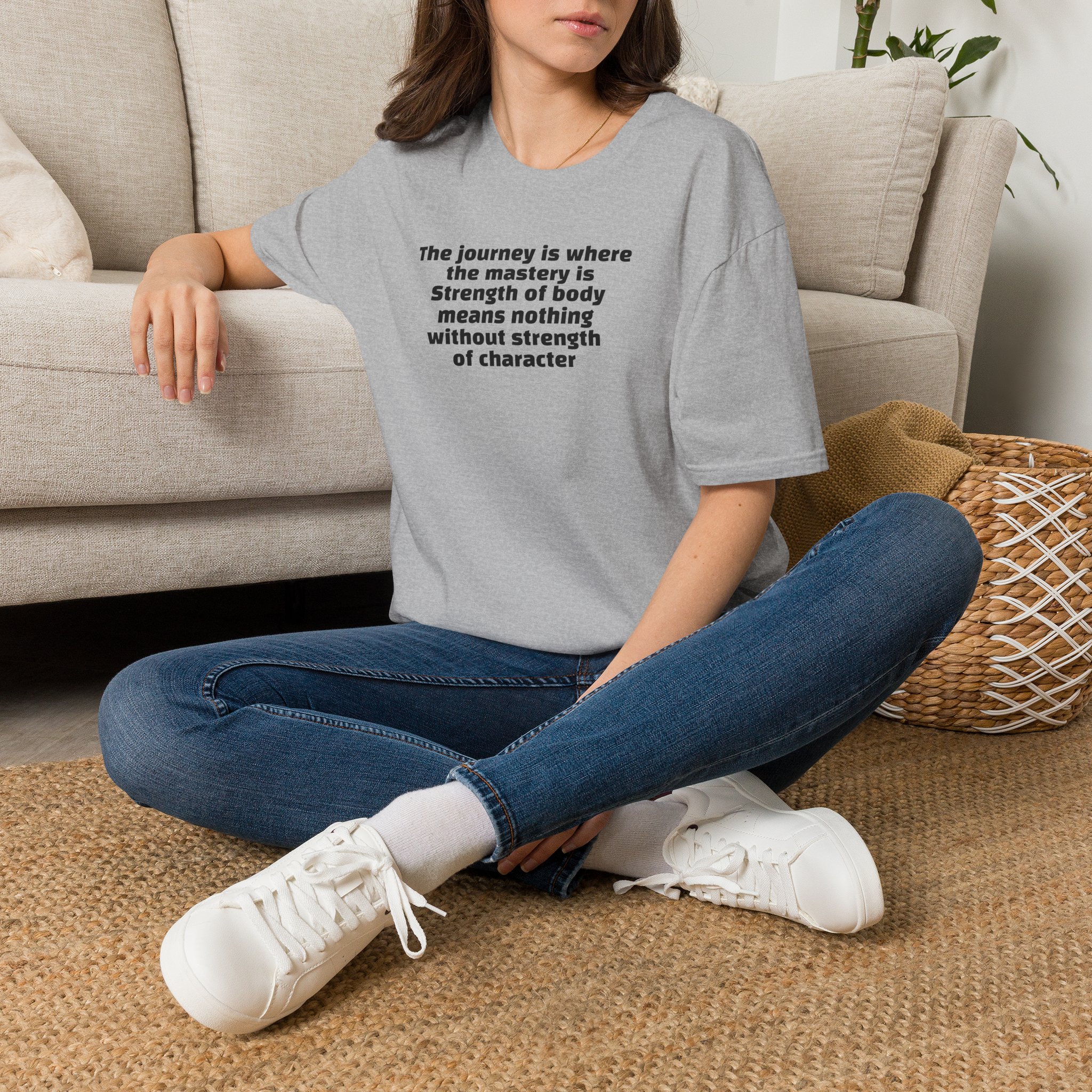 Journey & Character Motivational T-Shirt — "The journey is where the mastery is" - Image 3