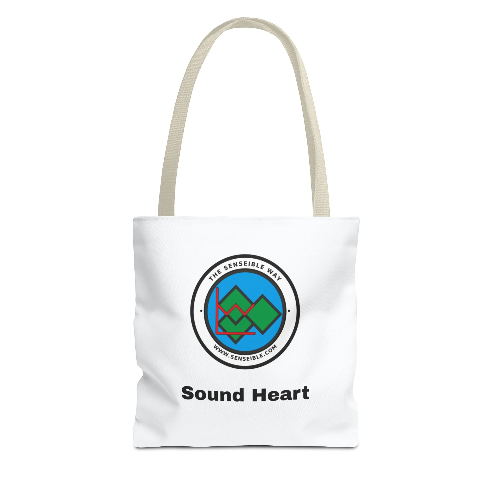 Sound Heart Tote Bag — Senseible Way Canvas Shopping Bag - Image 29