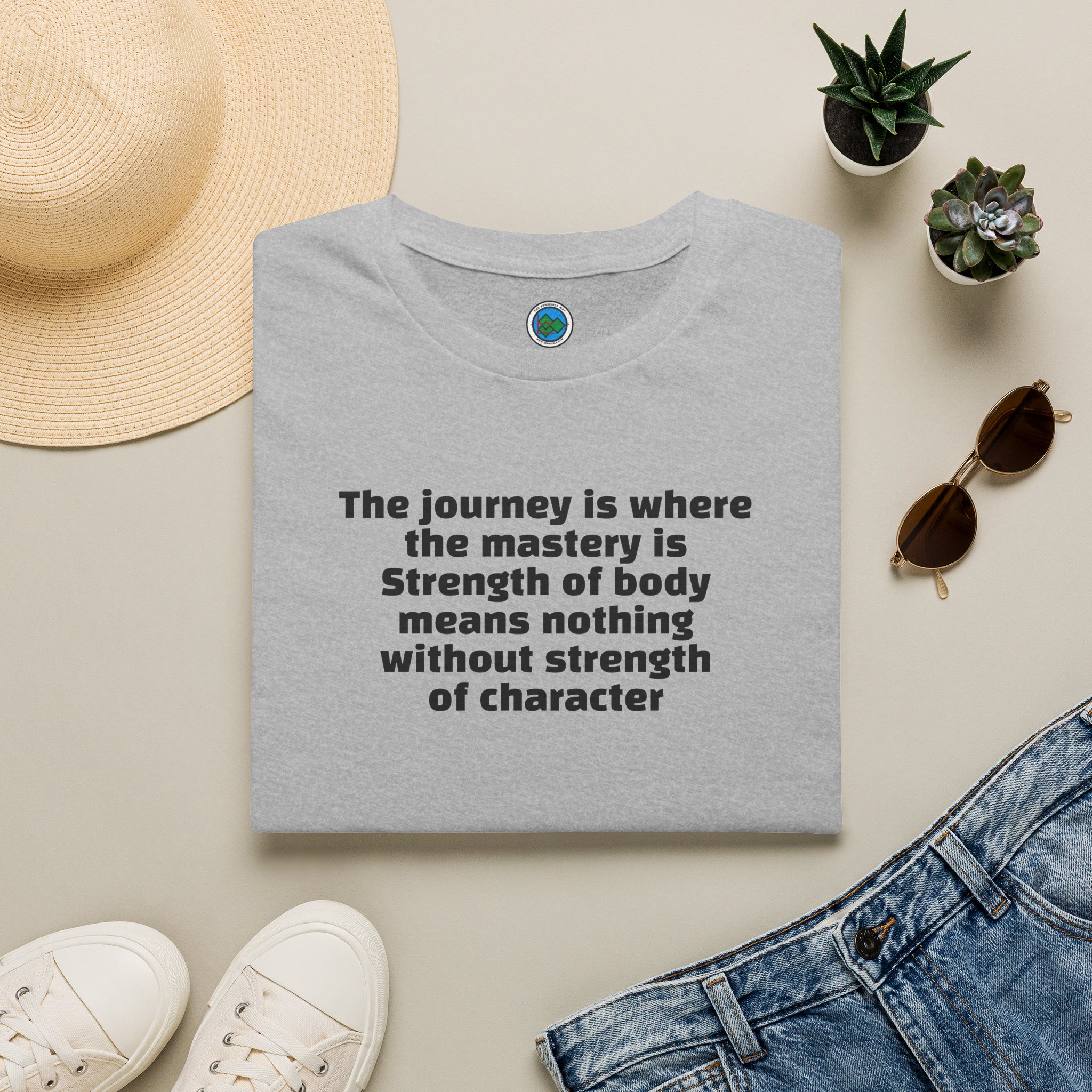 Journey & Character Motivational T-Shirt — "The journey is where the mastery is" - Image 2
