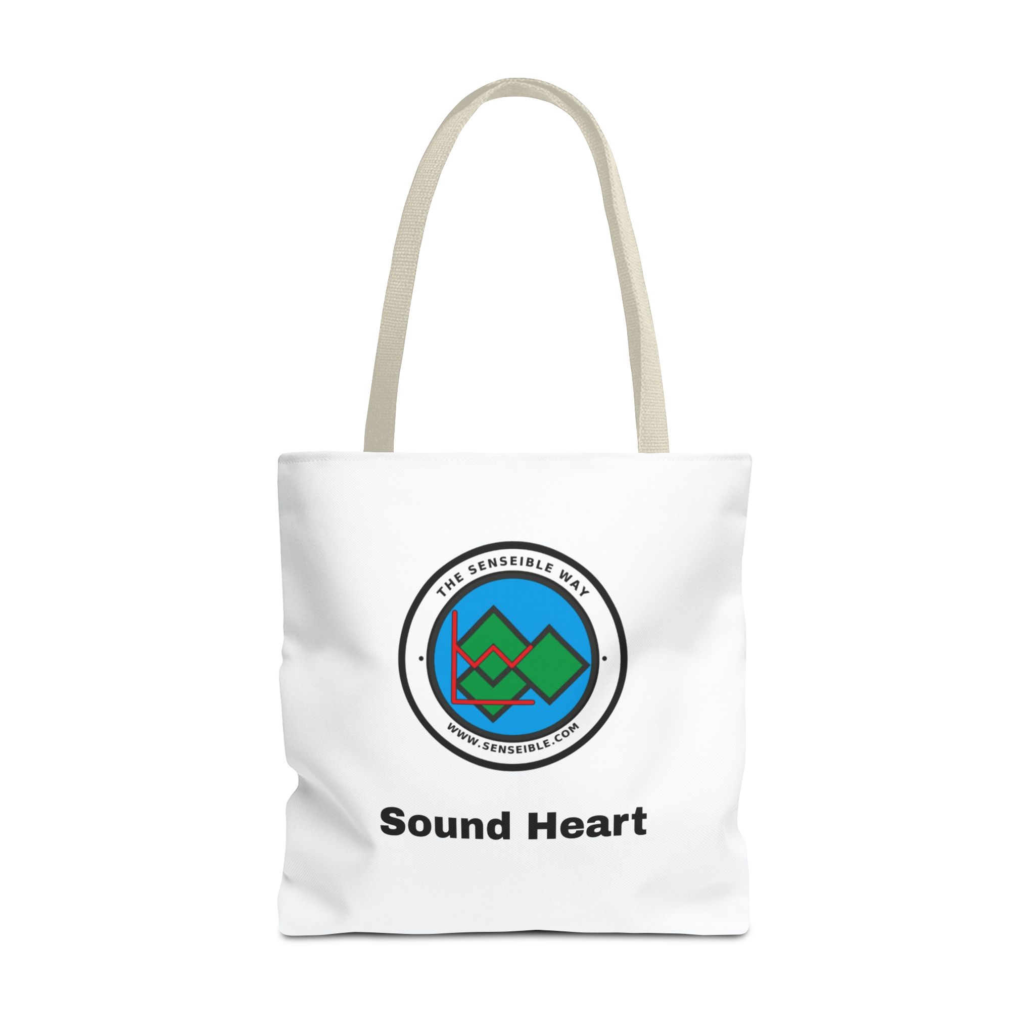 Sound Heart Tote Bag — Senseible Way Canvas Shopping Bag - Image 37