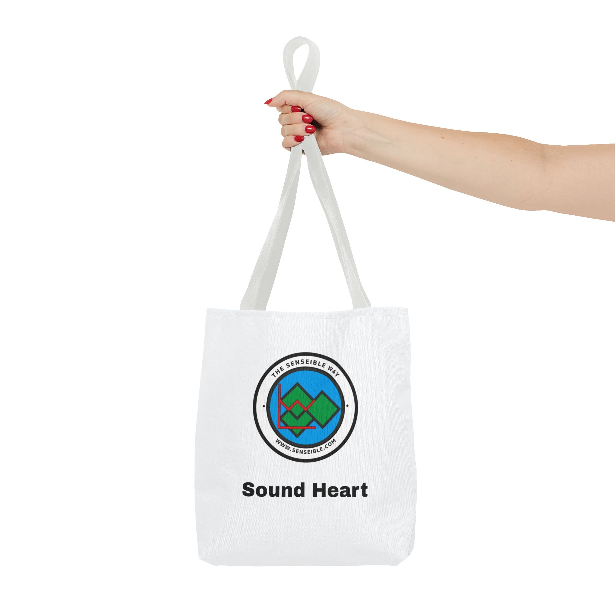 Sound Heart Tote Bag — Senseible Way Canvas Shopping Bag - Image 20