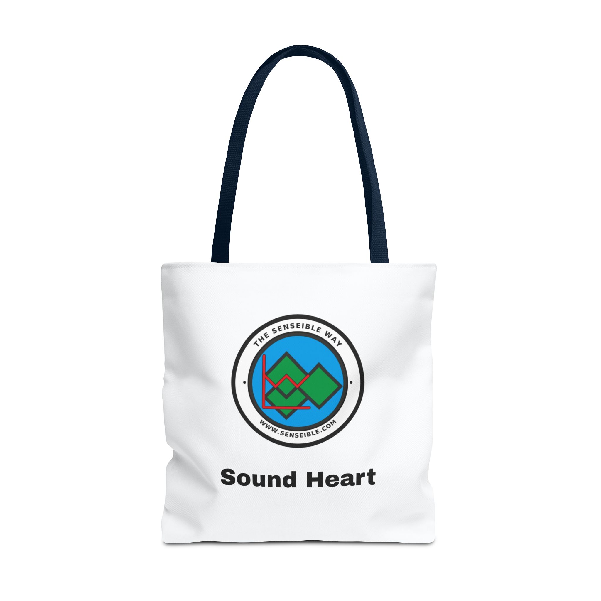 Sound Heart Tote Bag — Senseible Way Canvas Shopping Bag - Image 49